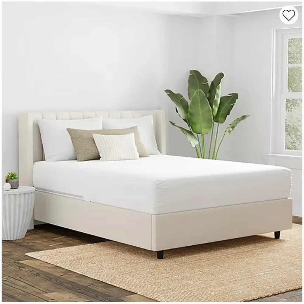 NEW! Allerease Zippered Waterproof Mattress Protector Full White - Picture 2 of 7